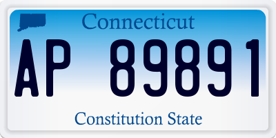 CT license plate AP89891