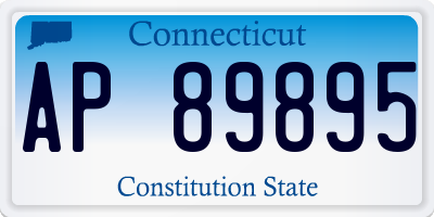 CT license plate AP89895