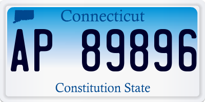 CT license plate AP89896