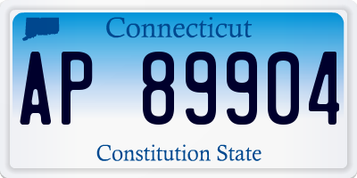 CT license plate AP89904