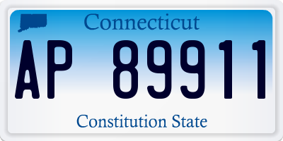 CT license plate AP89911