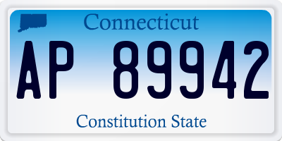 CT license plate AP89942