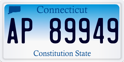 CT license plate AP89949