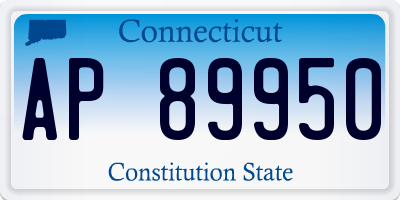 CT license plate AP89950