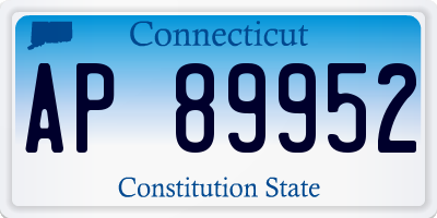 CT license plate AP89952