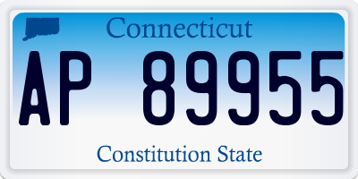 CT license plate AP89955