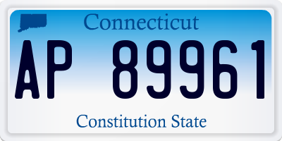 CT license plate AP89961