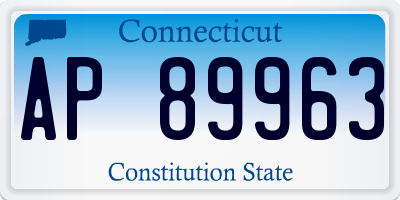 CT license plate AP89963