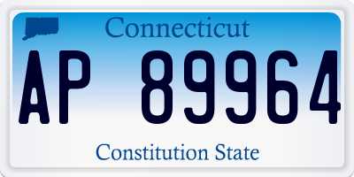 CT license plate AP89964