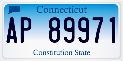 CT license plate AP89971