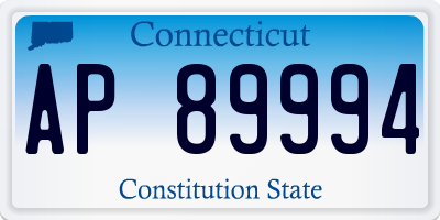 CT license plate AP89994