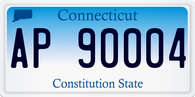 CT license plate AP90004