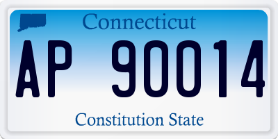 CT license plate AP90014