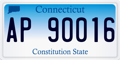 CT license plate AP90016