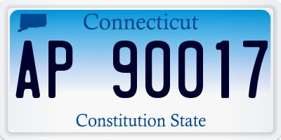 CT license plate AP90017