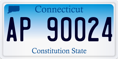 CT license plate AP90024