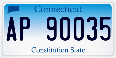 CT license plate AP90035