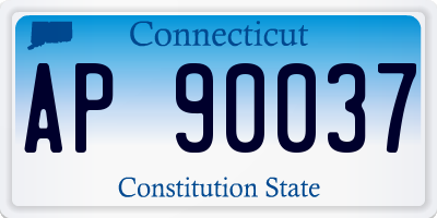 CT license plate AP90037
