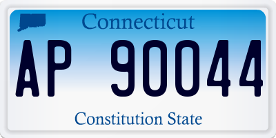 CT license plate AP90044
