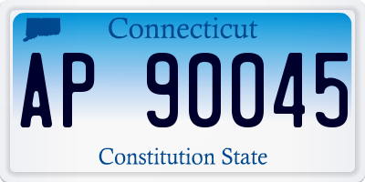 CT license plate AP90045
