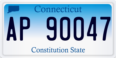 CT license plate AP90047