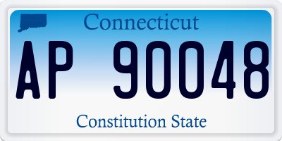 CT license plate AP90048