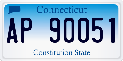 CT license plate AP90051