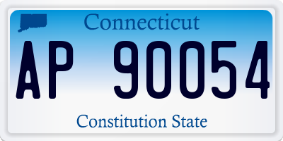 CT license plate AP90054