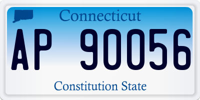 CT license plate AP90056