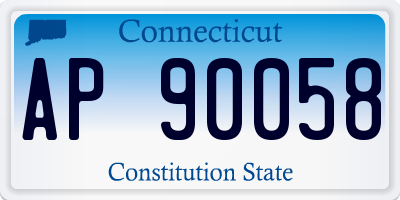 CT license plate AP90058