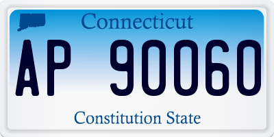 CT license plate AP90060