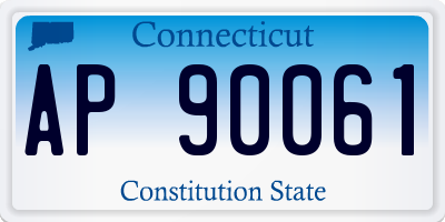 CT license plate AP90061