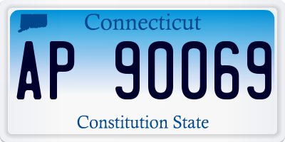 CT license plate AP90069