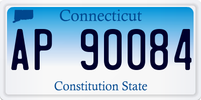CT license plate AP90084