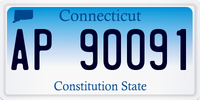 CT license plate AP90091