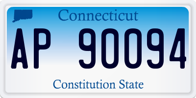 CT license plate AP90094