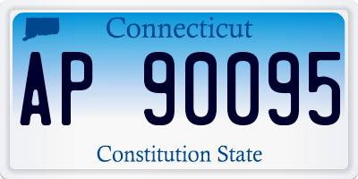 CT license plate AP90095