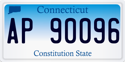 CT license plate AP90096