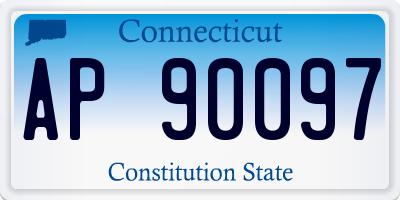 CT license plate AP90097