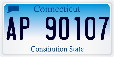 CT license plate AP90107