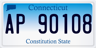 CT license plate AP90108