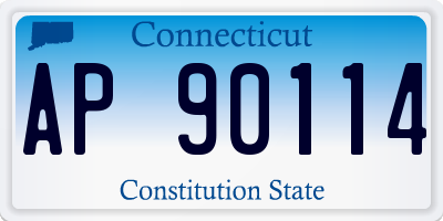 CT license plate AP90114