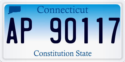 CT license plate AP90117