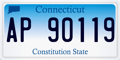 CT license plate AP90119