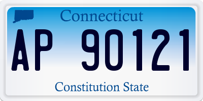 CT license plate AP90121