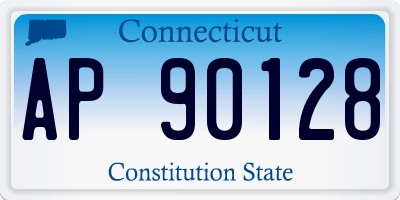 CT license plate AP90128