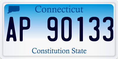 CT license plate AP90133