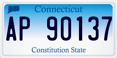 CT license plate AP90137