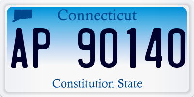 CT license plate AP90140