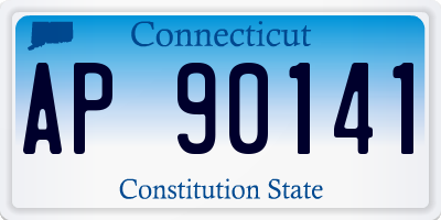 CT license plate AP90141